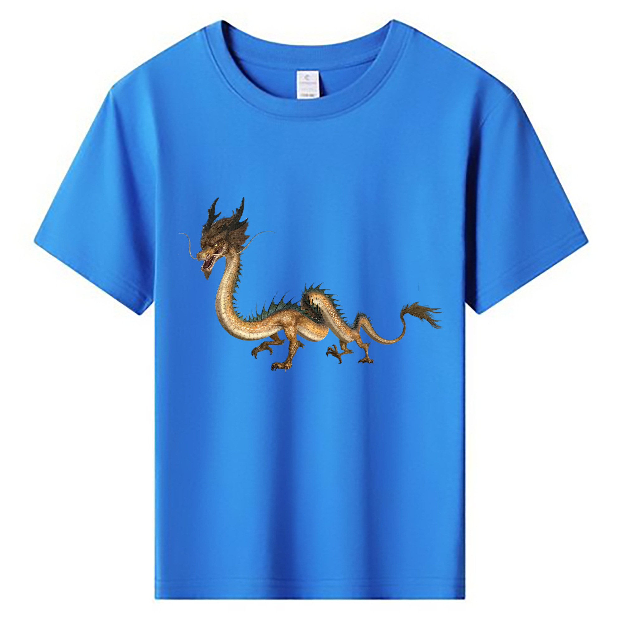 （画像用） Ne Zha 2 ナタ 魔童の大暴れ 綿100％キッズTシャツ（フロントプリント）